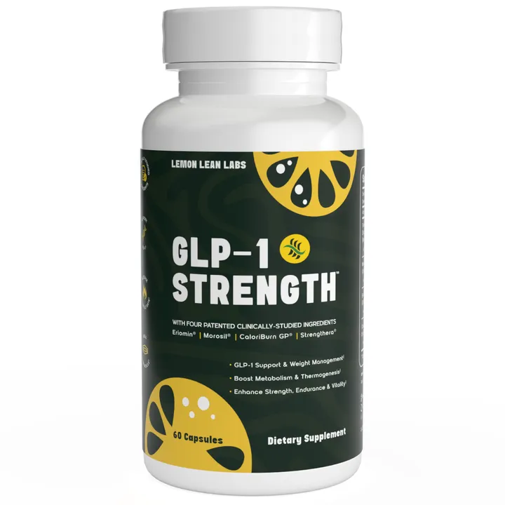 Lemon Lean Labs GLP-1 Strength, Natural GLP-1 and Fat Burner for Healthy Weight Management