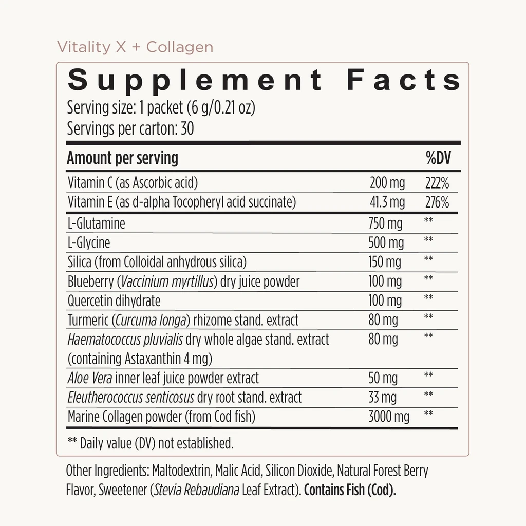 JSHealth Vitamins Vitality X + Collagen Sachets