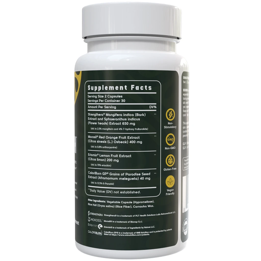 Lemon Lean Labs GLP-1 Strength, Natural GLP-1 and Fat Burner for Healthy Weight Management