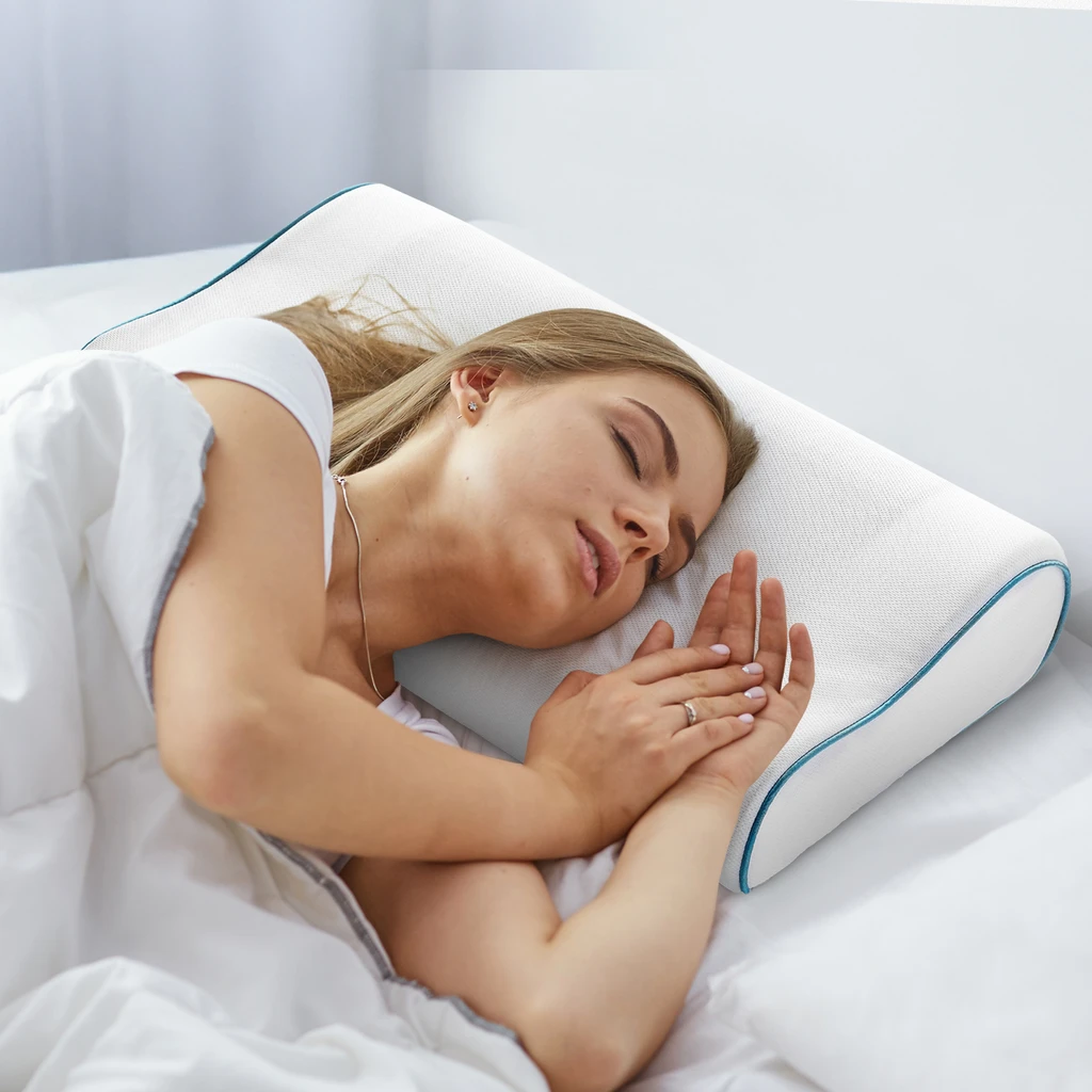 Cheer Collection Contour Memory Foam Pillow with Gel