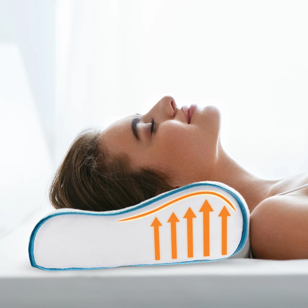 Cheer Collection Contour Memory Foam Pillow with Gel
