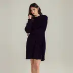 Women's Midnight Sweater Dress in Midnight