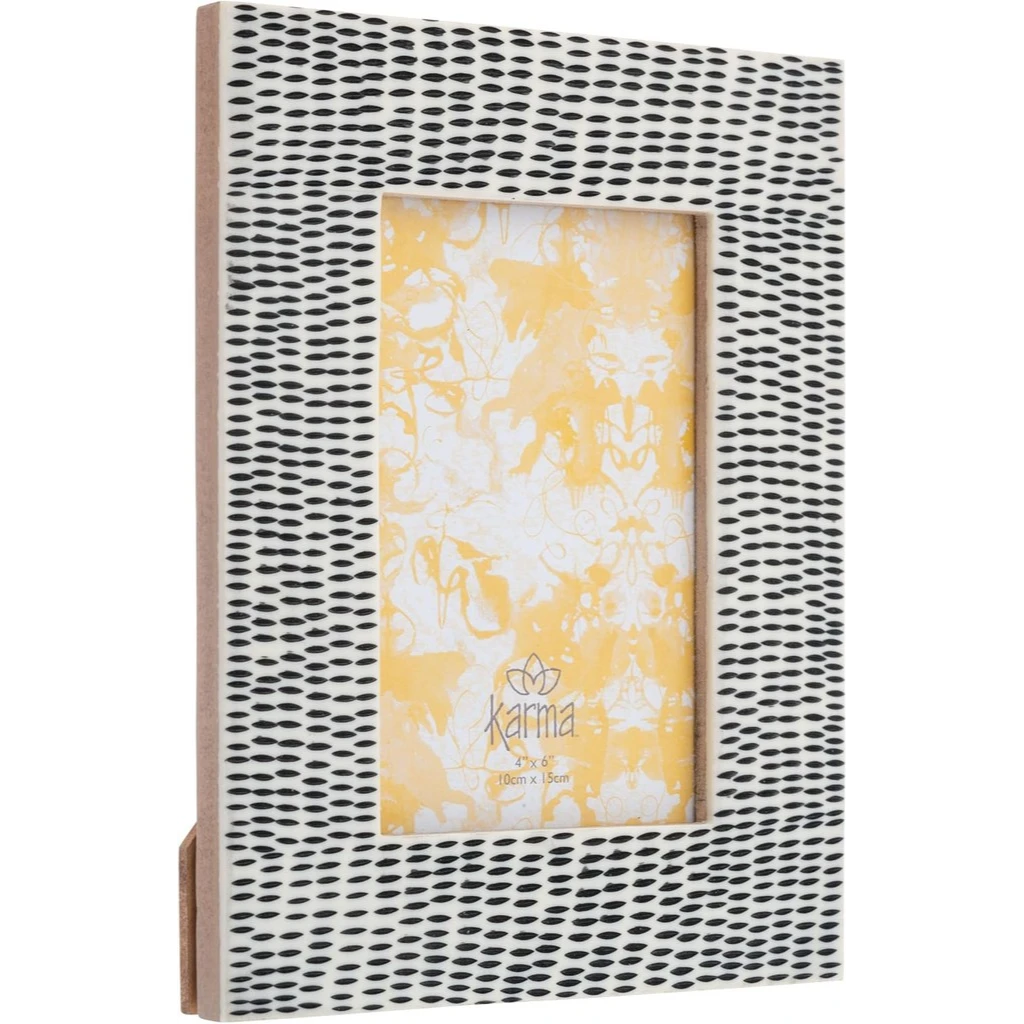 Karma Abstract Dots Rectangle Resin Picture Frame