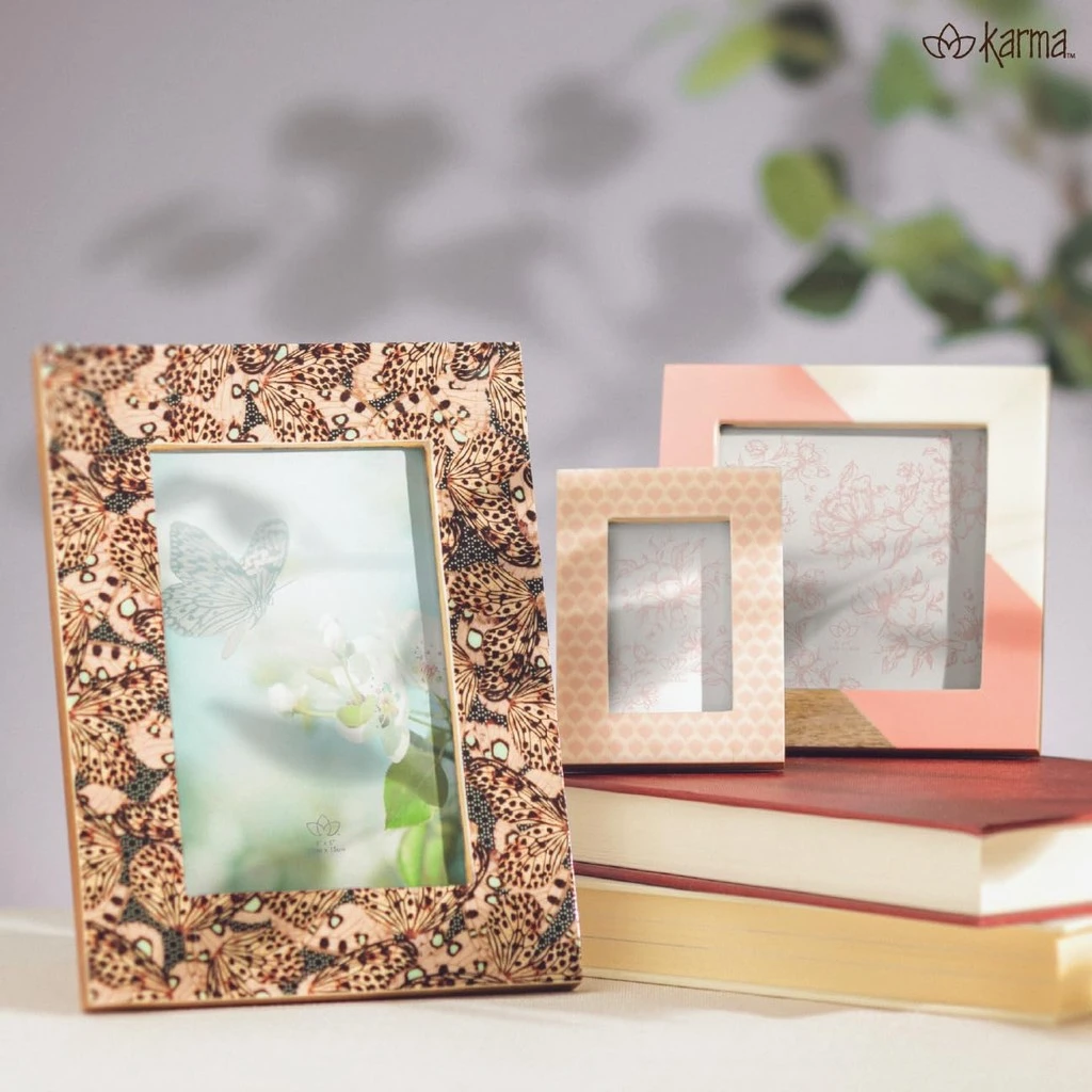 Karma Abstract Dots Rectangle Resin Picture Frame