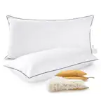 Set of 2 Organic Kapok Bed Pillows and Sham Inserts