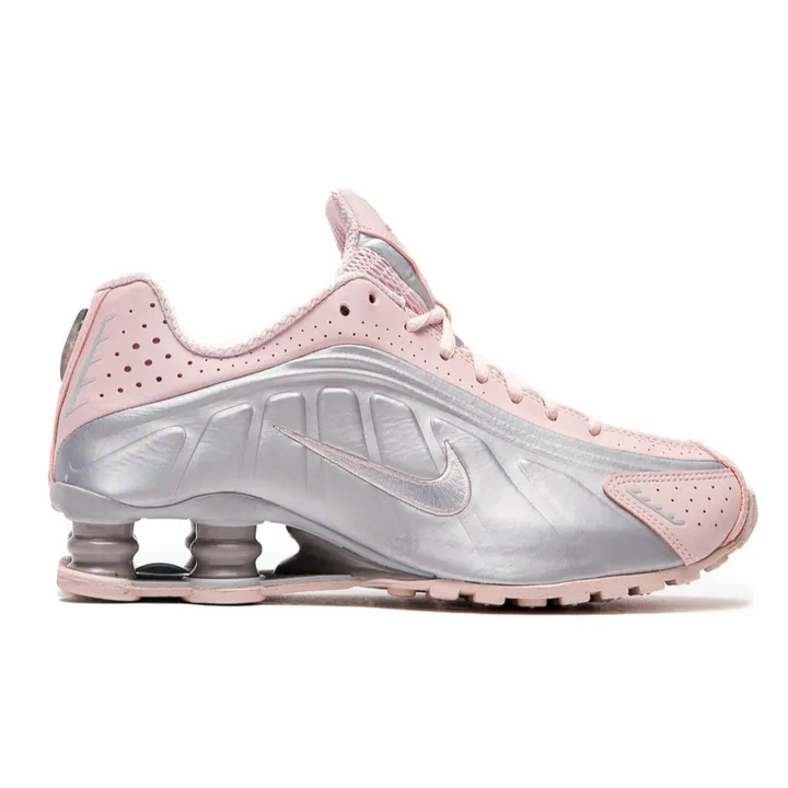 Wise Sneakers Nike Shox R4 Barely Rose Metallic Platinum (Women's)