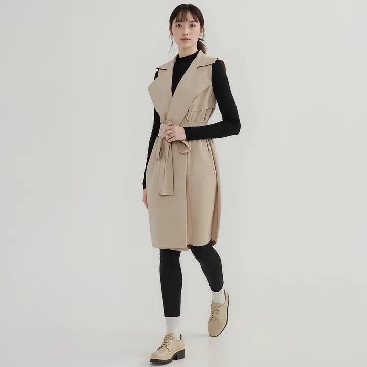 Shop at Konus Pleione Sleeveless Trench Vest