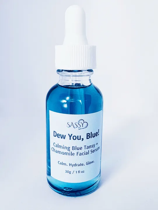Sassy Skincare Dew You, Blue! Calming Blue Tansy + Squalane Facial Serum