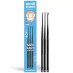 Tonsil Stone Removal Kit - USA-Made Tools, 3 Tip Sizes, Flexible, Safety Strap