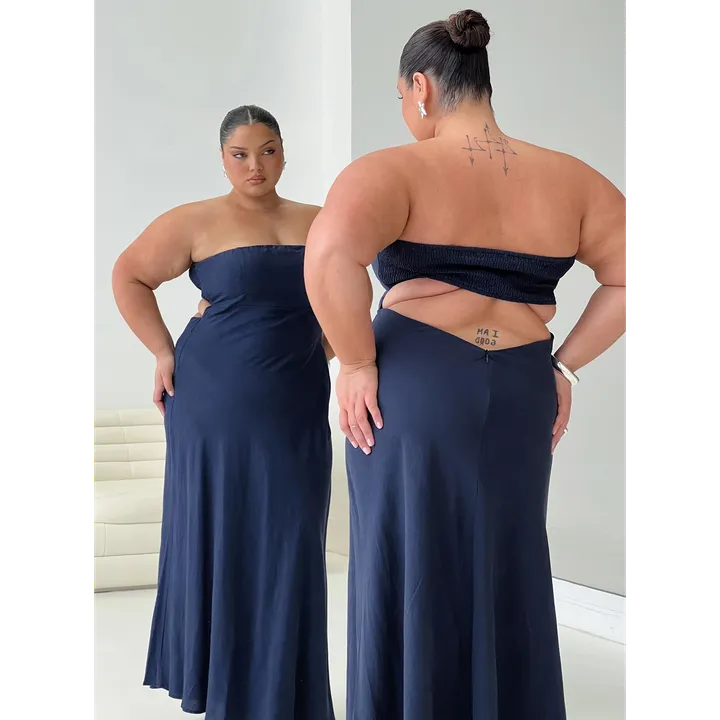 Princess Polly Yahir Strapless Maxi Dress Curve