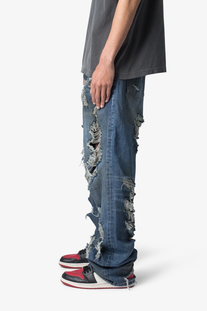 MNML Ultra Baggy Decimated Denim 32 | Flip App