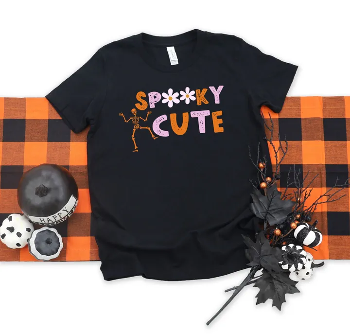 The Juniper Shop Spooky Cute Skeleton Youth Short Sleeve