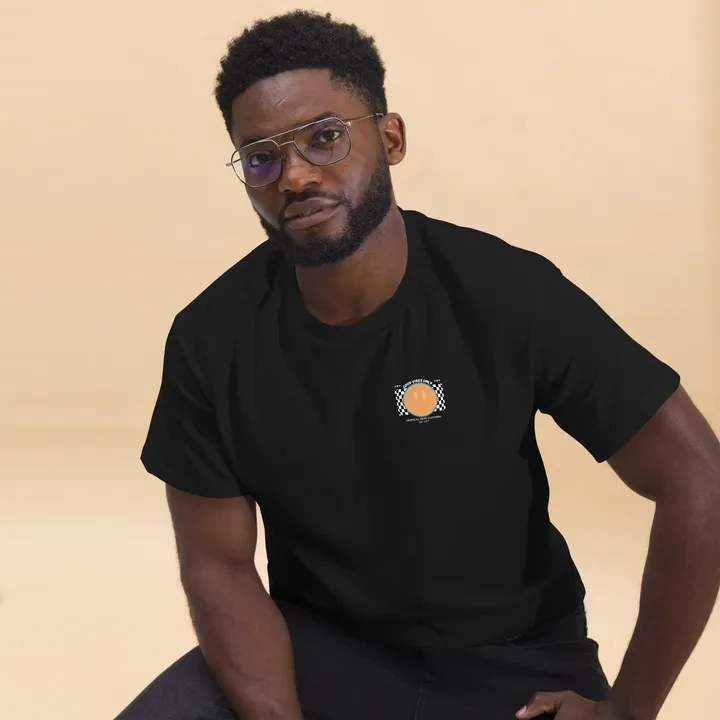 Tropical Seas Clothing Men's Good Vibes Smiley Face Classic Tee