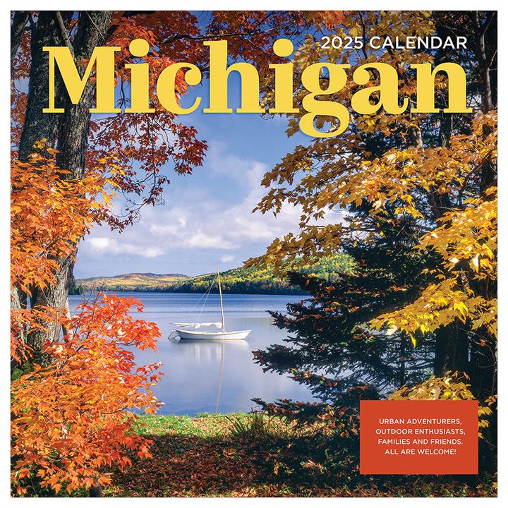 TF Publishing 2025 Michigan Wall Calendar Flip App