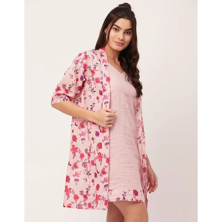 Moomaya 2 Pcs Night Dress