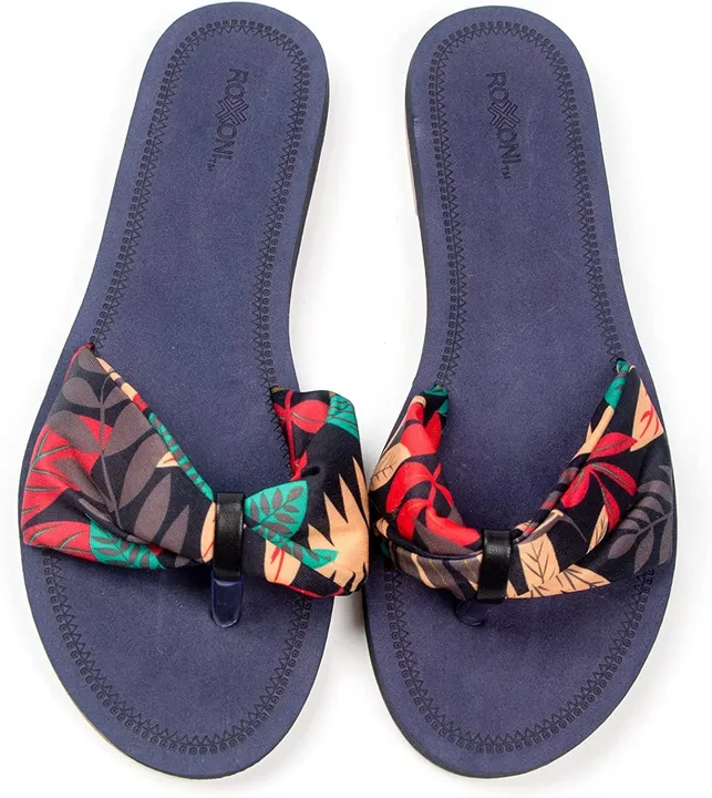 Roxoni Roxoni Floral Lace Strap Slippers For Women