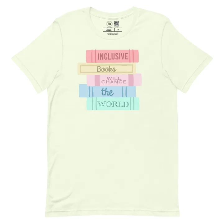 Kind Cotton Inclusive Books Stack Classic Tee