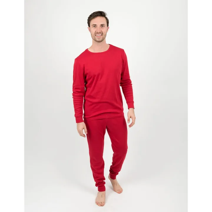 Leveret Clothing Men's Solid Color Pajamas