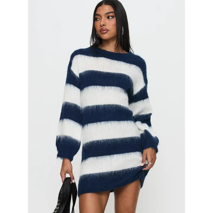 Princess Polly Iryna Long Sleeve Knit Mini Dress