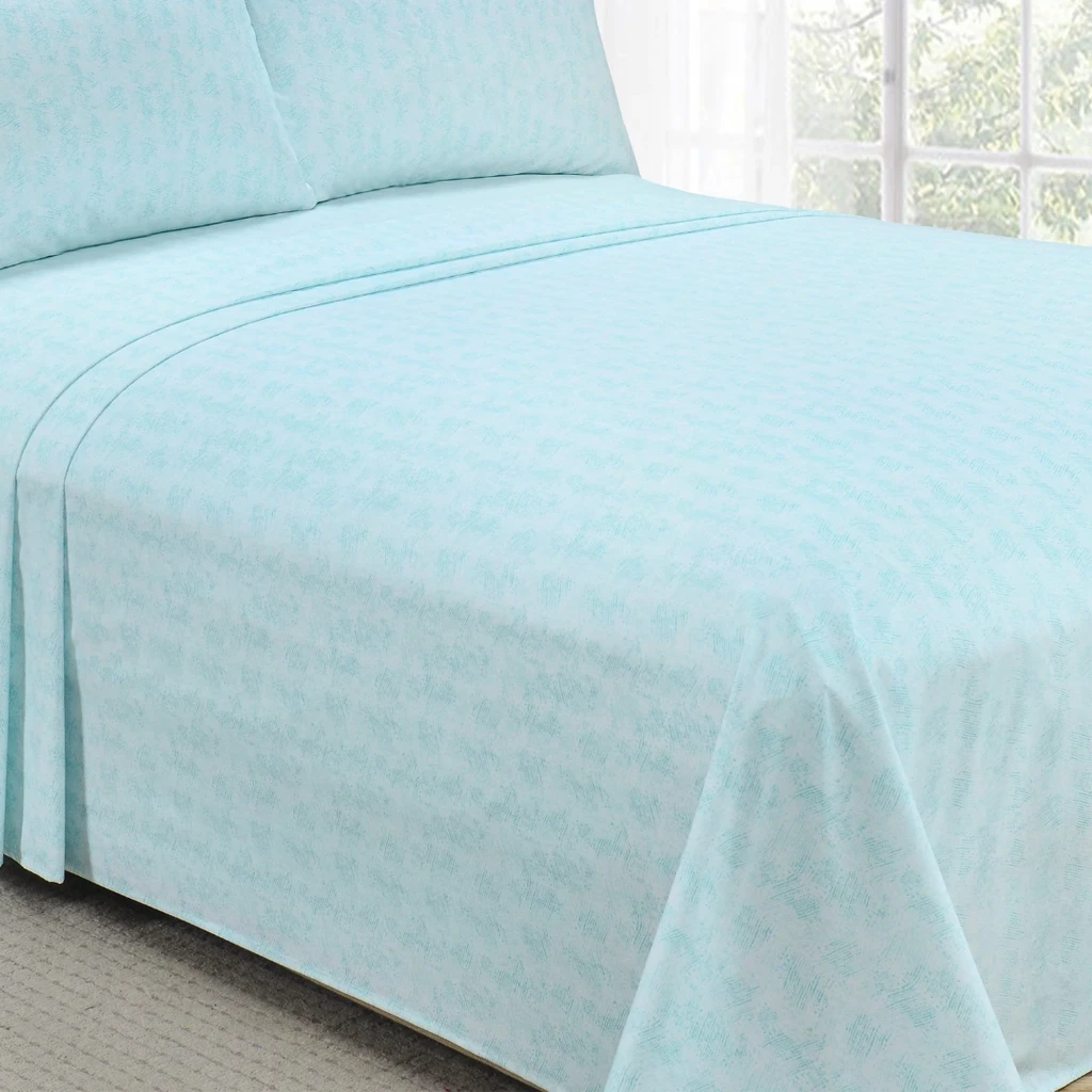 Elegant Comfort 6-Piece Floral And Stripe Pattern Sheet Set