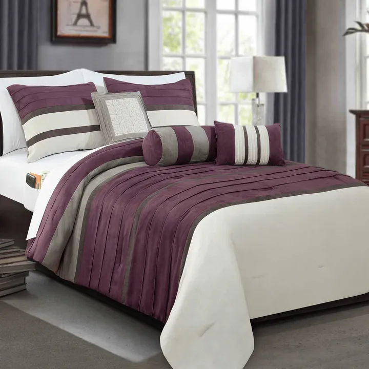 Elegant Comfort Elegant Comfort 12-Piece Cirena Micro suede Comforter Set