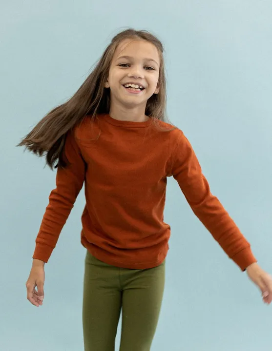 Leveret Clothing Long Sleeve Boho Color Cotton Shirts