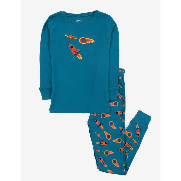 Leveret Clothing Moon & Stars Cotton Pajamas