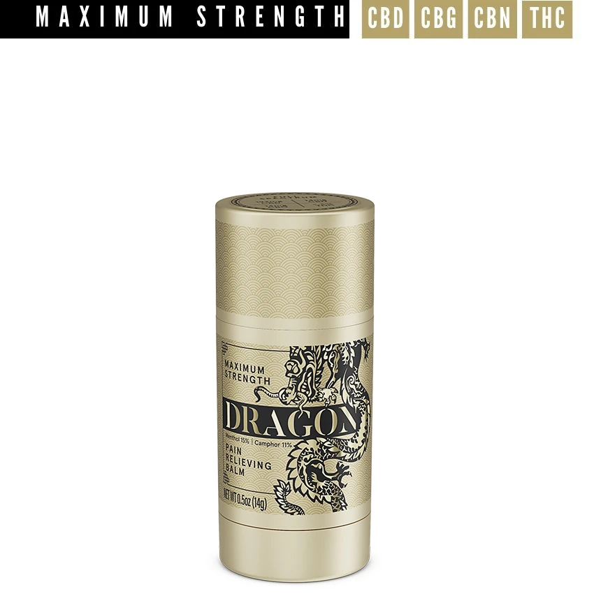 Dragon Pain Relief Balm, Maximum Strength Travel Rollup - Full Spectrum Formula