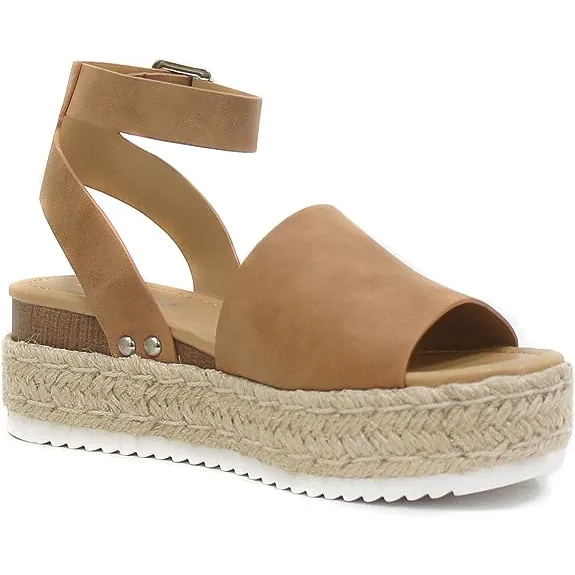Shoe Time Women's Soda Topic  Espadrille Platform Sandals