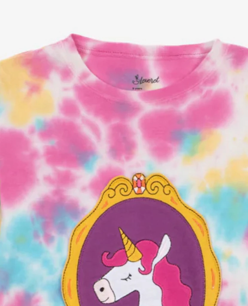 Leveret Clothing Girl and Doll Matching Tie Dye Unicorn Pajamas