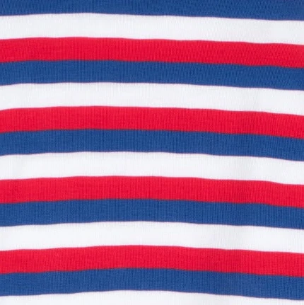 Leveret Clothing Kids Two Piece Cotton Red White & Blue Striped Pajamas