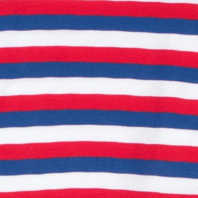 Leveret Clothing Kids Two Piece Cotton Red White & Blue Striped Pajamas