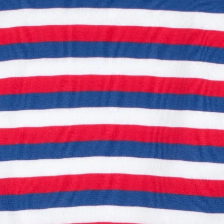 Leveret Clothing Kids Two Piece Cotton Red White & Blue Striped Pajamas