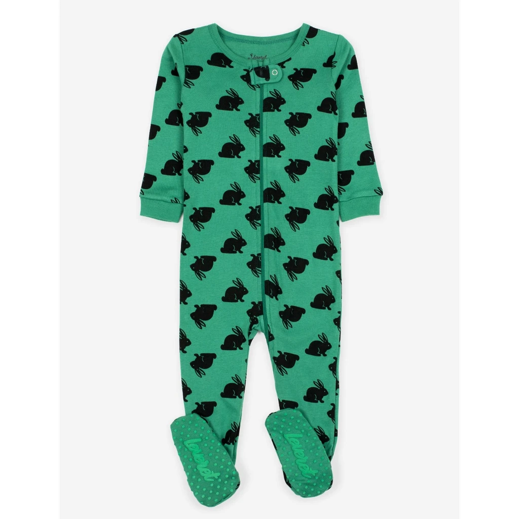 Leveret Clothing Baby Footed Bunny Pajamas