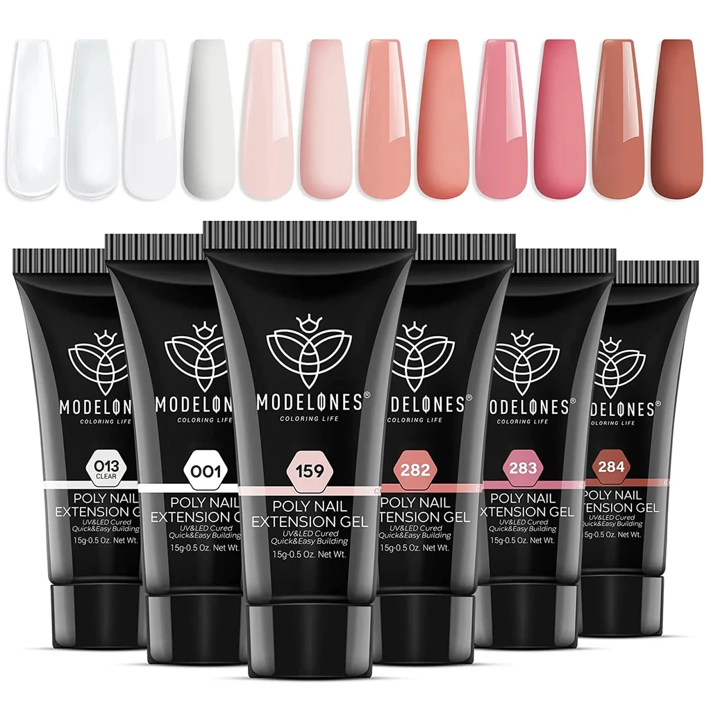 Modelones 6 Shades Poly Nail Gel Set