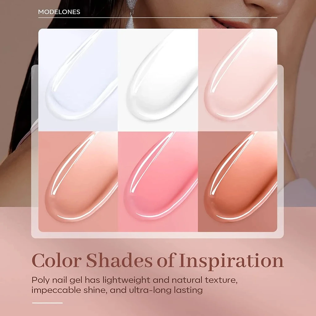 Modelones 6 Shades Poly Nail Gel Set