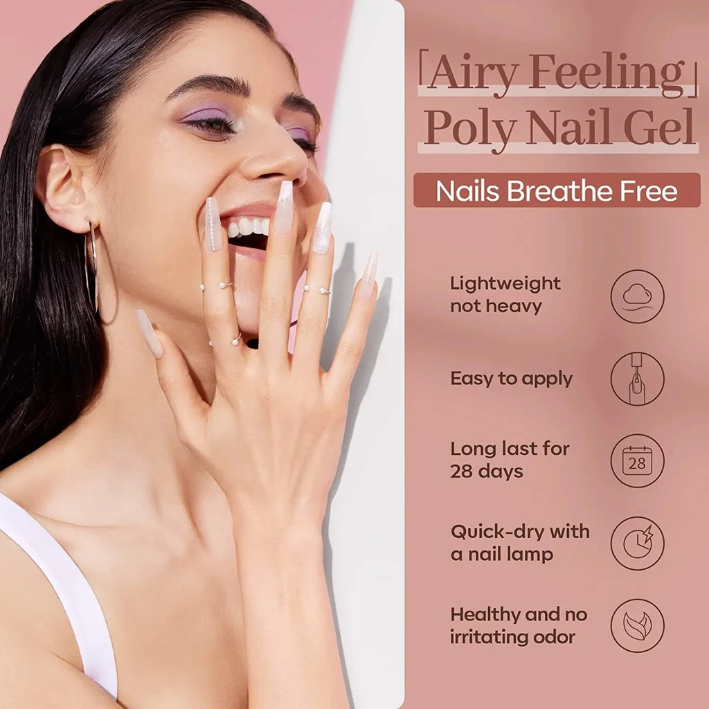Modelones 6 Shades Poly Nail Gel Set