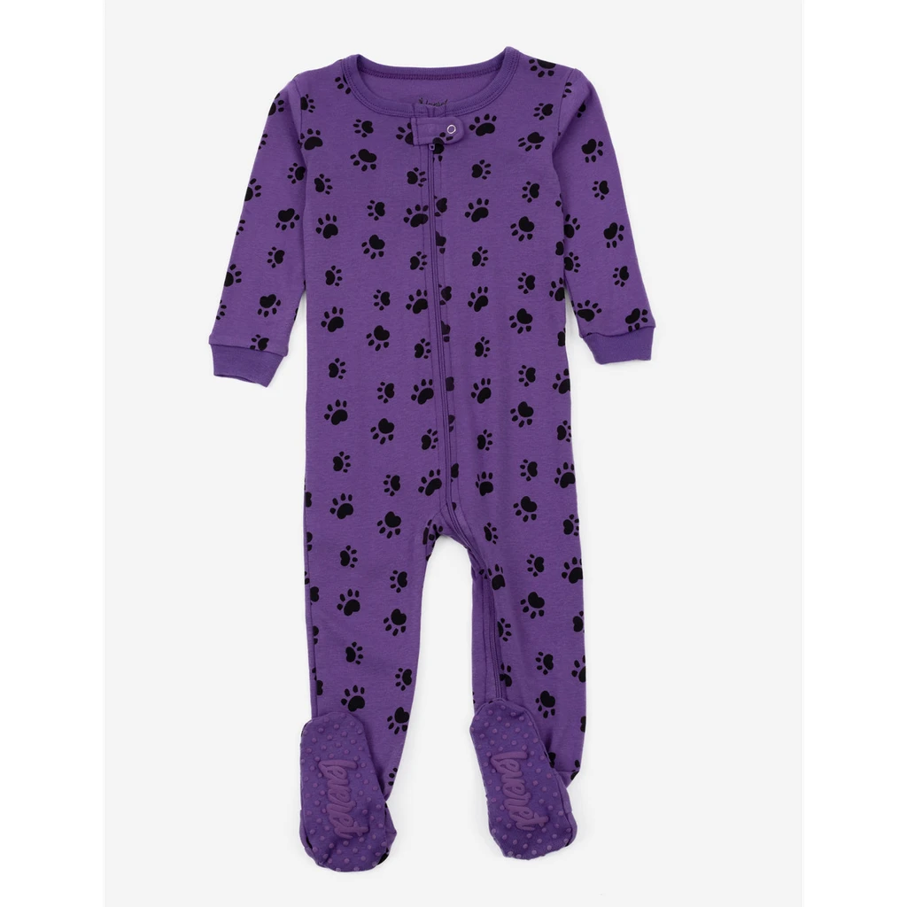 Leveret Clothing Kids Footed Print Pajamas