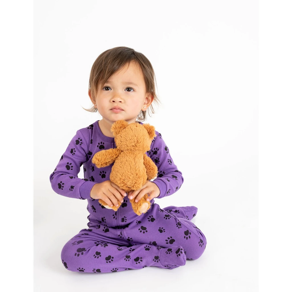 Leveret Clothing Kids Footed Print Pajamas