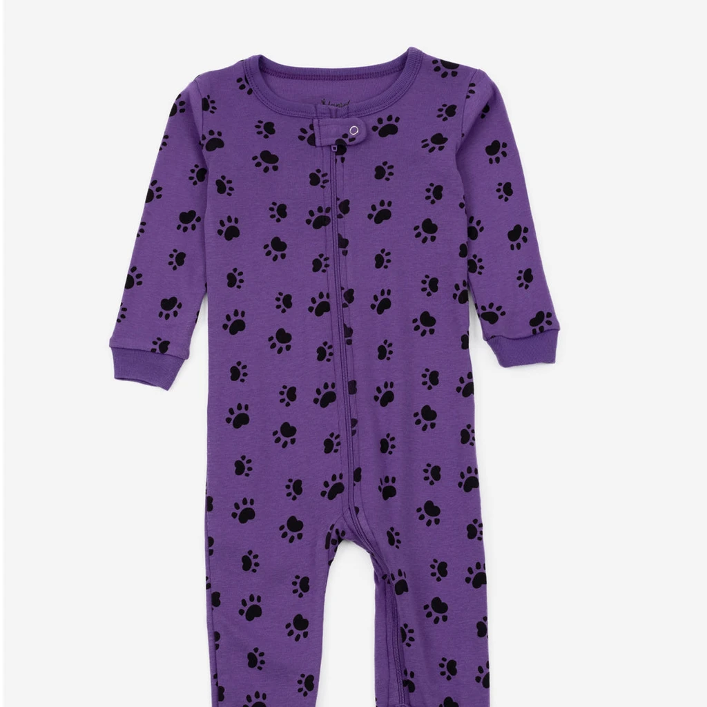 Leveret Clothing Kids Footed Print Pajamas