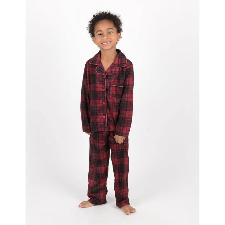 Leveret Clothing Kids Flannel Plaid Pajamas