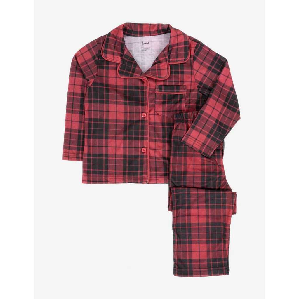 Leveret Clothing Kids Flannel Plaid Pajamas