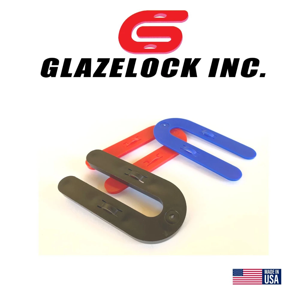 Glazelock Interlocking Shim 3", U - Shaped Horseshoe Plastic