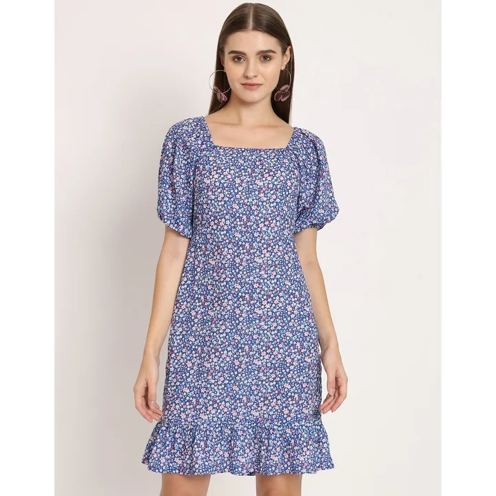 Moomaya Square Neck Sheath Dress