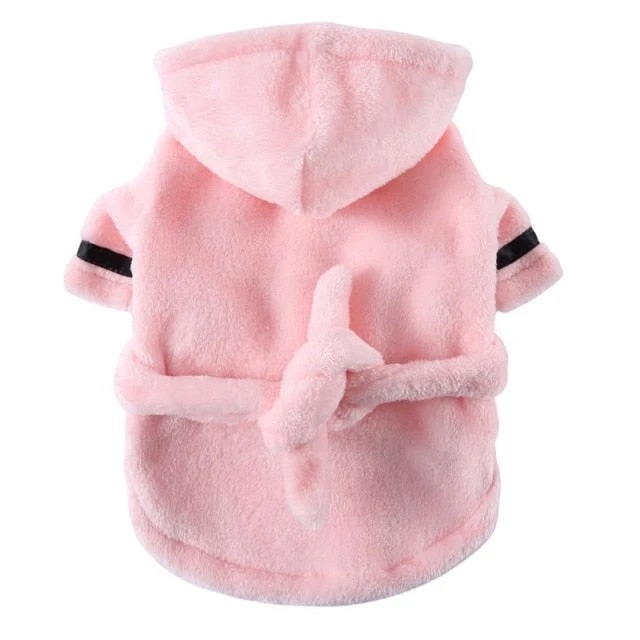 Furr Baby Gifts Luxury Soft Pet Dog Puppy Hooded Bathrobe 