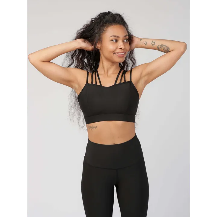 Profit Outfits Basic Workout Sports Bra - Multiple Cross-Over Back Straps