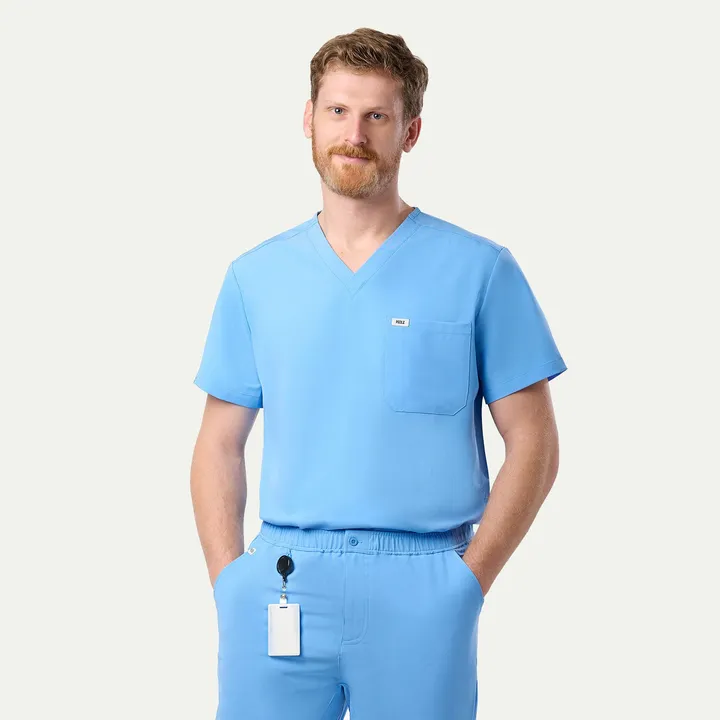 Peelzscrubs Brian 2-Pocket V-Neck Scrub Top