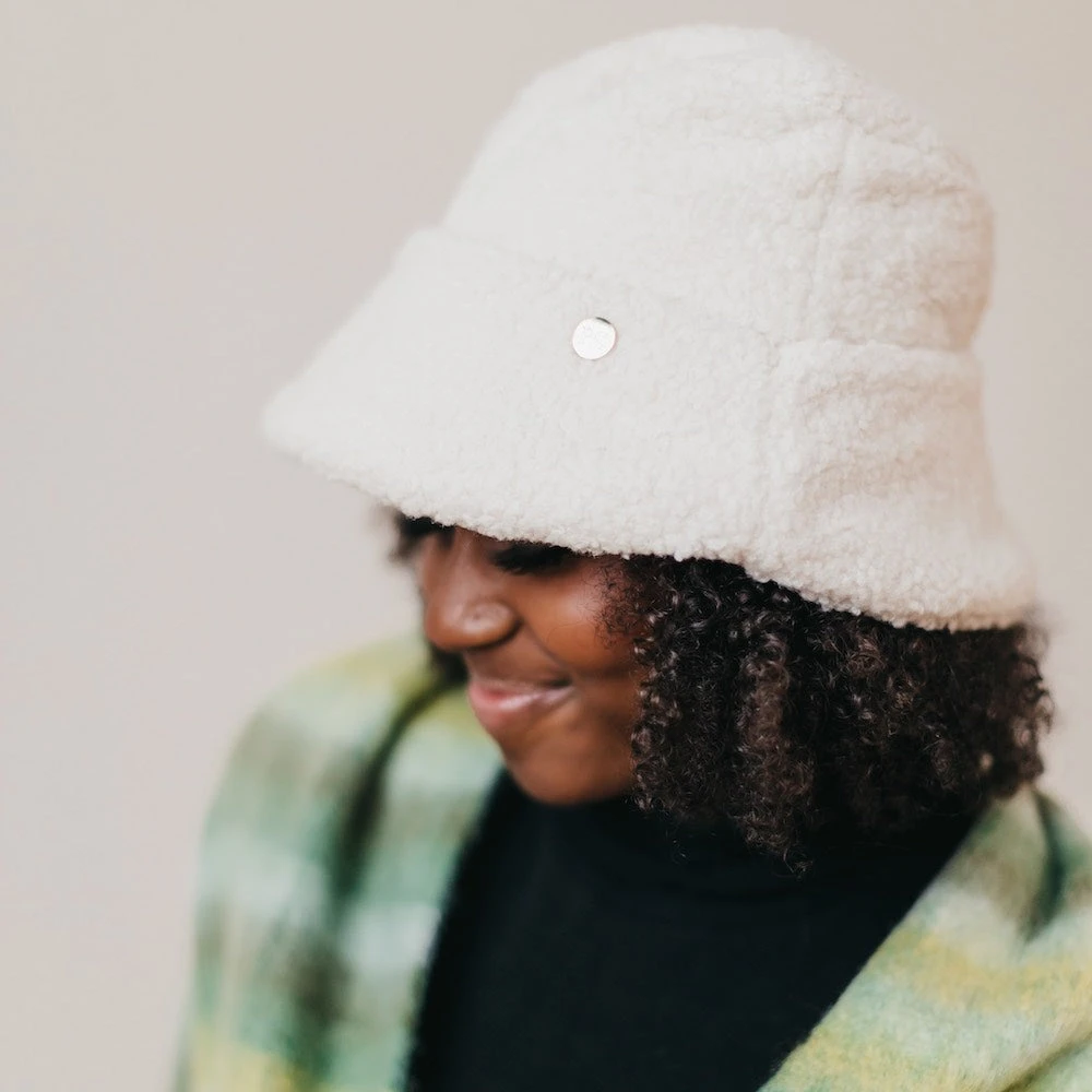 Pretty Simple Sage Sherpa Bucket Hat