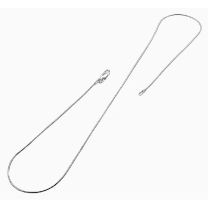 PORI JEWELRY Sterling Silver Italian Magic Snake Chain Necklace - 0.85mm
