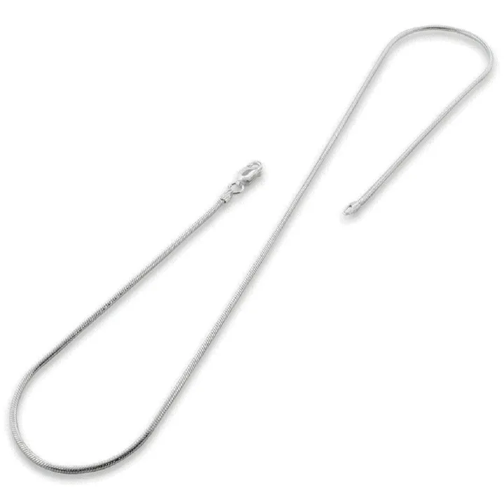 PORI JEWELRY Sterling Silver Italian Magic Snake Chain Necklace - 1.2mm